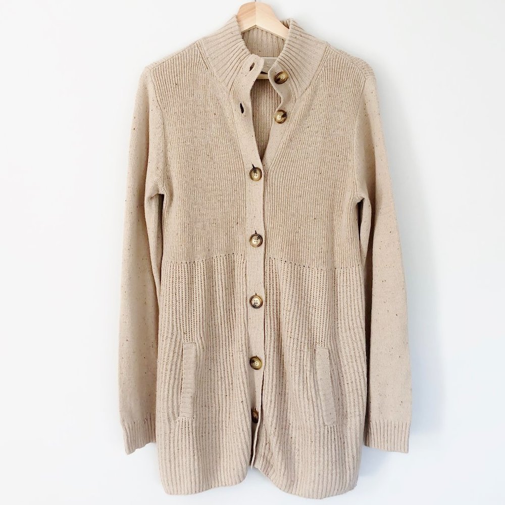 Michael Kors Oatmeal Sweater Coat Cardigan